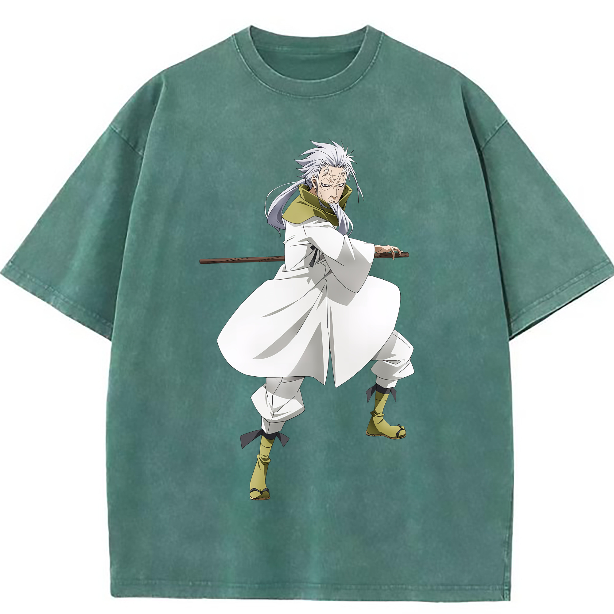 （画像用） 転スラ Regarding Reincarnated to Slime 綿100% ヴィンテージ風 半袖Tシャツ（フロントプリント）